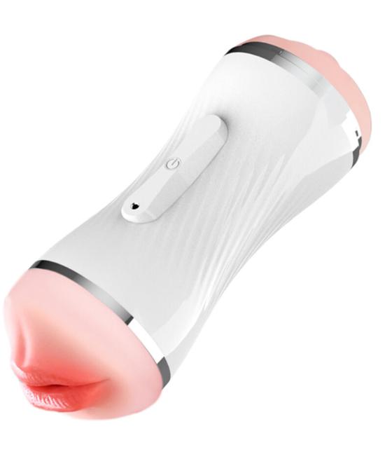 Armony - masturbador vibrador doble vagina & boca blanco