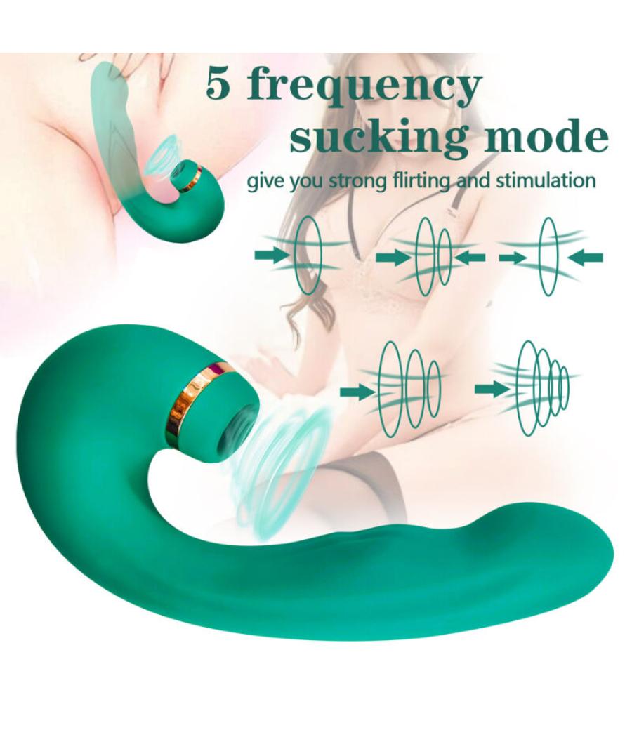 Armony - vibrador & succionador flexible verde