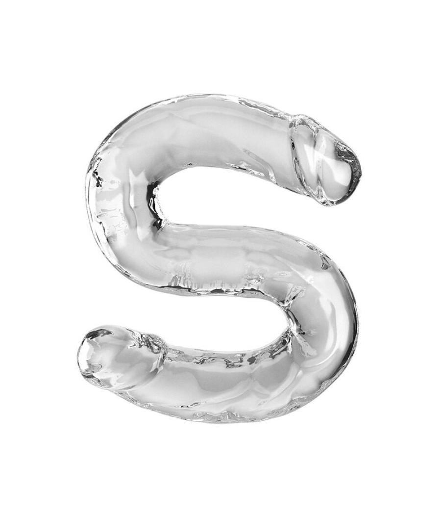 King cock - double trouble dildo doble 46 cm transparente