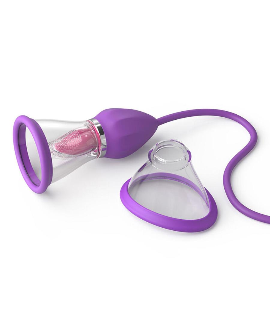 Fantasy for her - ultimate pleasure max manguera de succiÃn con lengua estimuladora morado