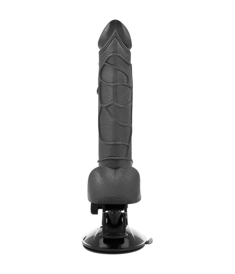Basecock - vibrador realistico control remoto con testiculos 19.5 cm -o- 4 cm