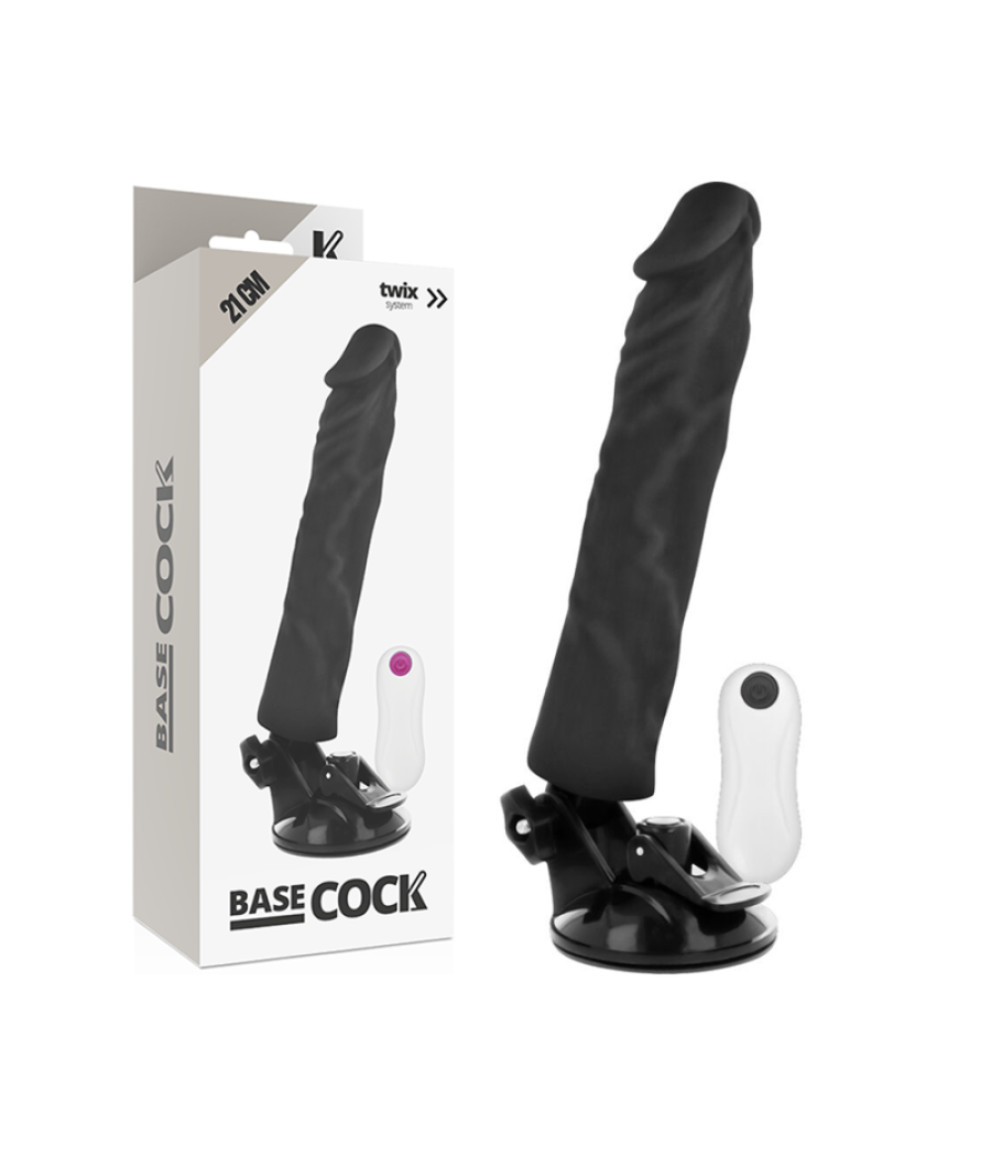 Basecock - vibrador realistico control remoto 21 cm -o- 4 cm