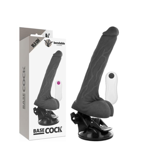 Basecock - vibrador articulable control remoto 18.5 cm -o- 4 cm