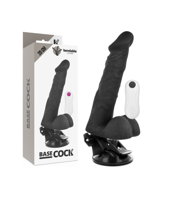 Basecock - vibrador articulable control remoto 20 cm -o- 4.5 cm