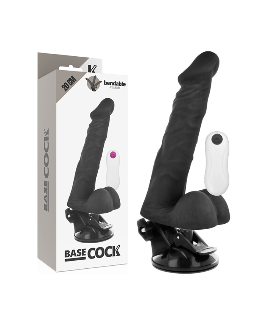 Basecock - vibrador articulable control remoto 20 cm -o- 4.5 cm