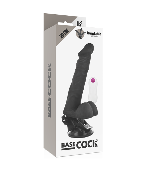 Basecock - vibrador articulable control remoto 20 cm -o- 4.5 cm