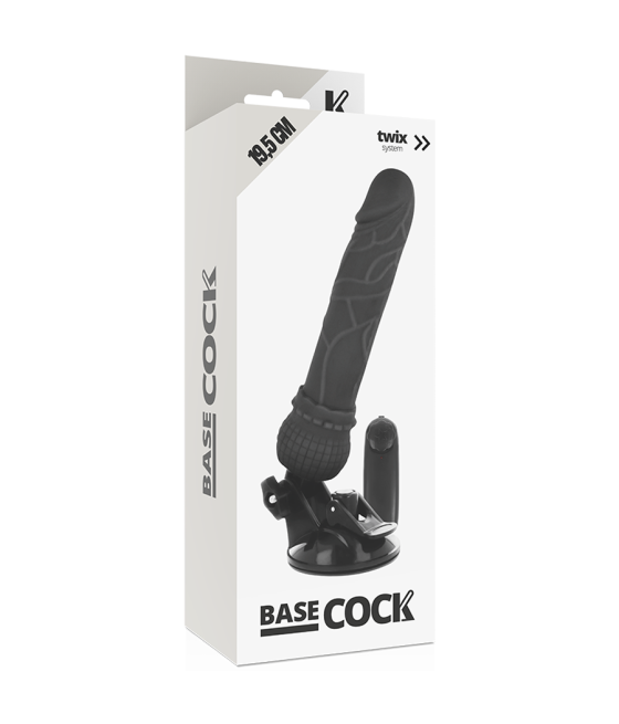 Basecock - vibrador realistico control remoto 19.5 cm -o- 4 cm