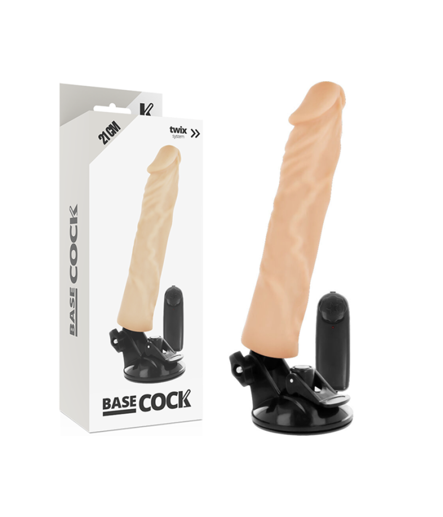 Basecock - vibrador realistico control remoto 21 cm -o- 4 cm