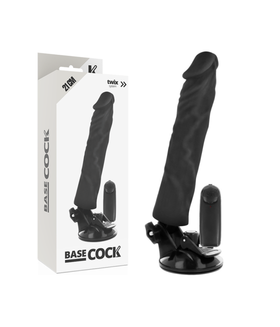 Basecock - vibrador realistico control remoto 21 cm -o- 4 cm