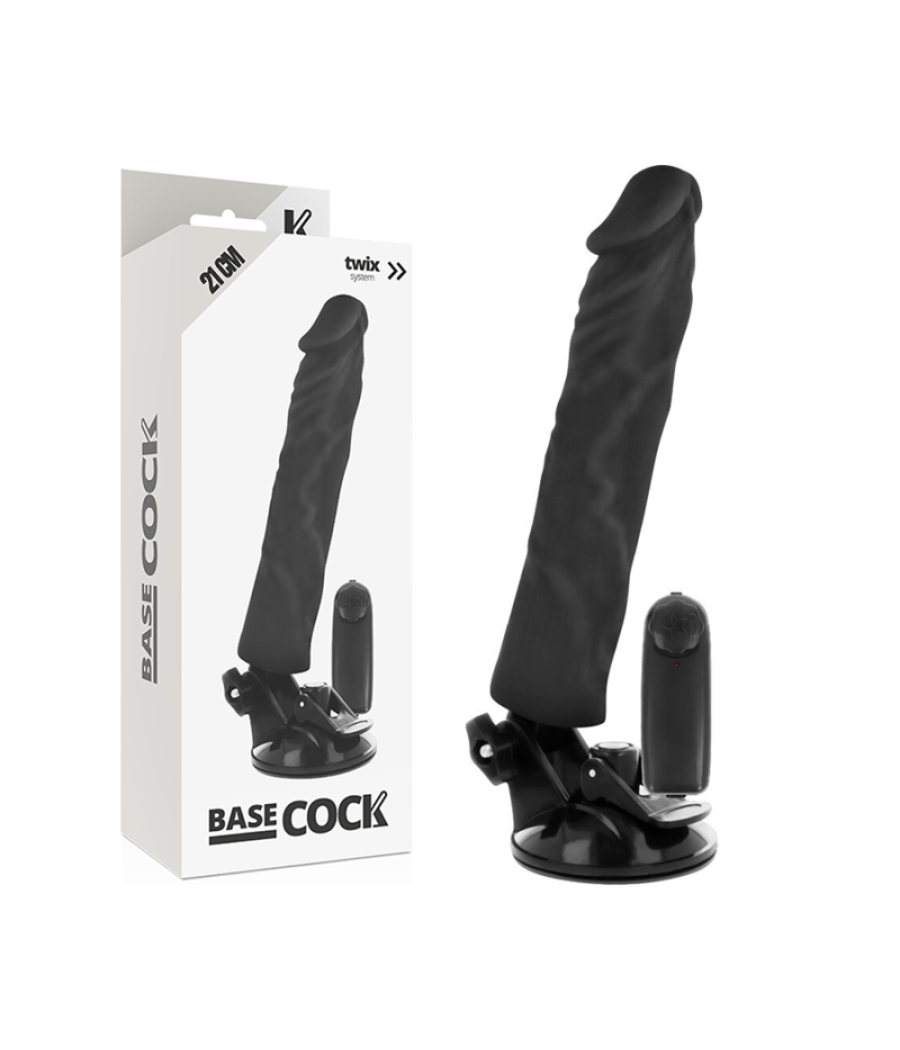 Basecock - vibrador realistico control remoto 21 cm -o- 4 cm