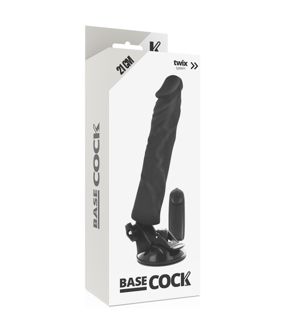 Basecock - vibrador realistico control remoto 21 cm -o- 4 cm