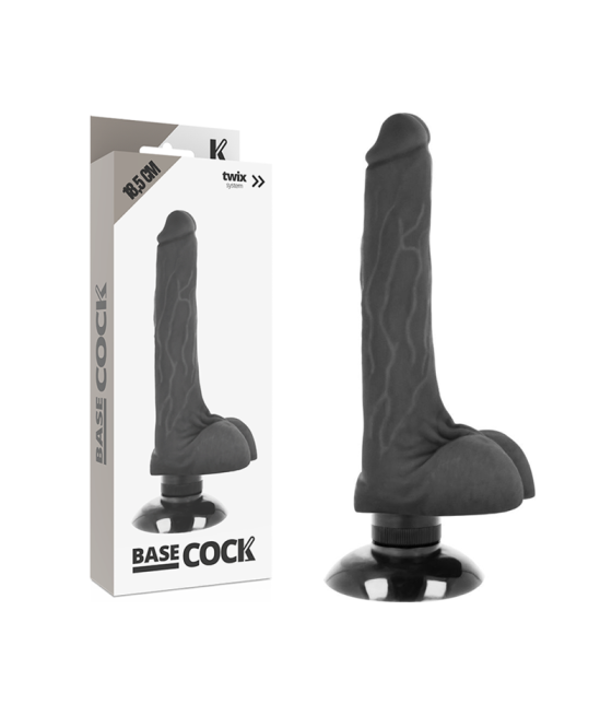 Basecock - vibrador realistico 2-1 18.5 cm -o- 4 cm