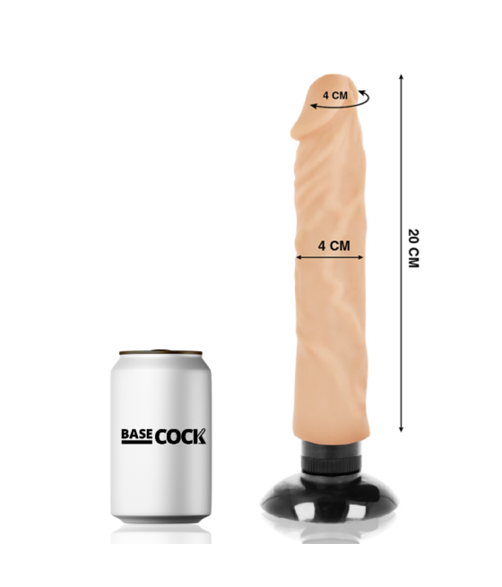 Basecock - vibrador realistico 2-1 20 cm -o- 4 cm