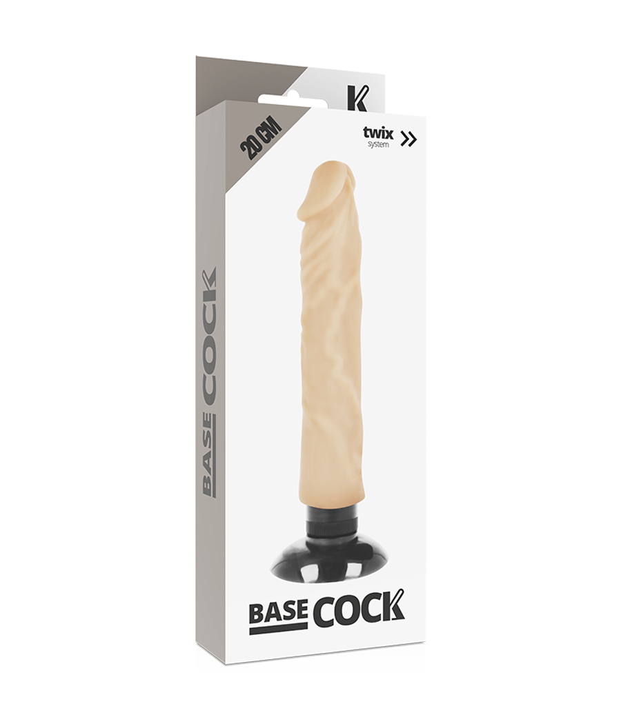 Basecock - vibrador realistico 2-1 20 cm -o- 4 cm