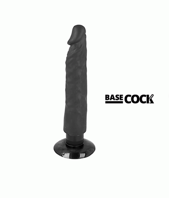 Basecock - vibrador realistico 2-1 natural 20 cm -o- 4 cm