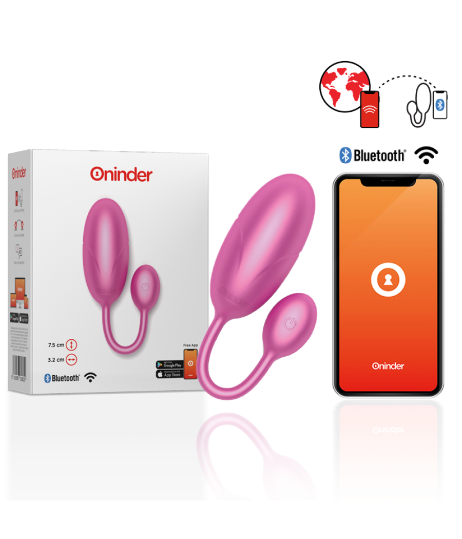 Oninder - tokyo huevo vibrador 7.5 x 3.2 cm - app gratuita