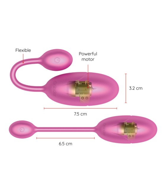 Oninder - tokyo huevo vibrador 7.5 x 3.2 cm - app gratuita