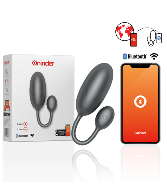 Oninder - tokyo huevo vibrador 7.5 x 3.2 cm - app gratuita