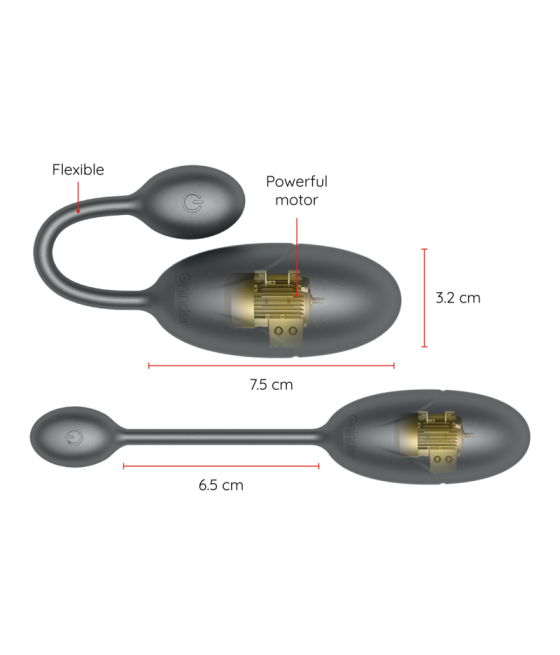 Oninder - tokyo huevo vibrador 7.5 x 3.2 cm - app gratuita
