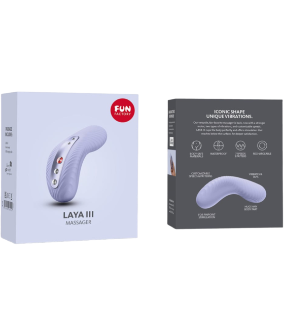 Fun factory - laya iii vibrador lay-on clitoris recargable