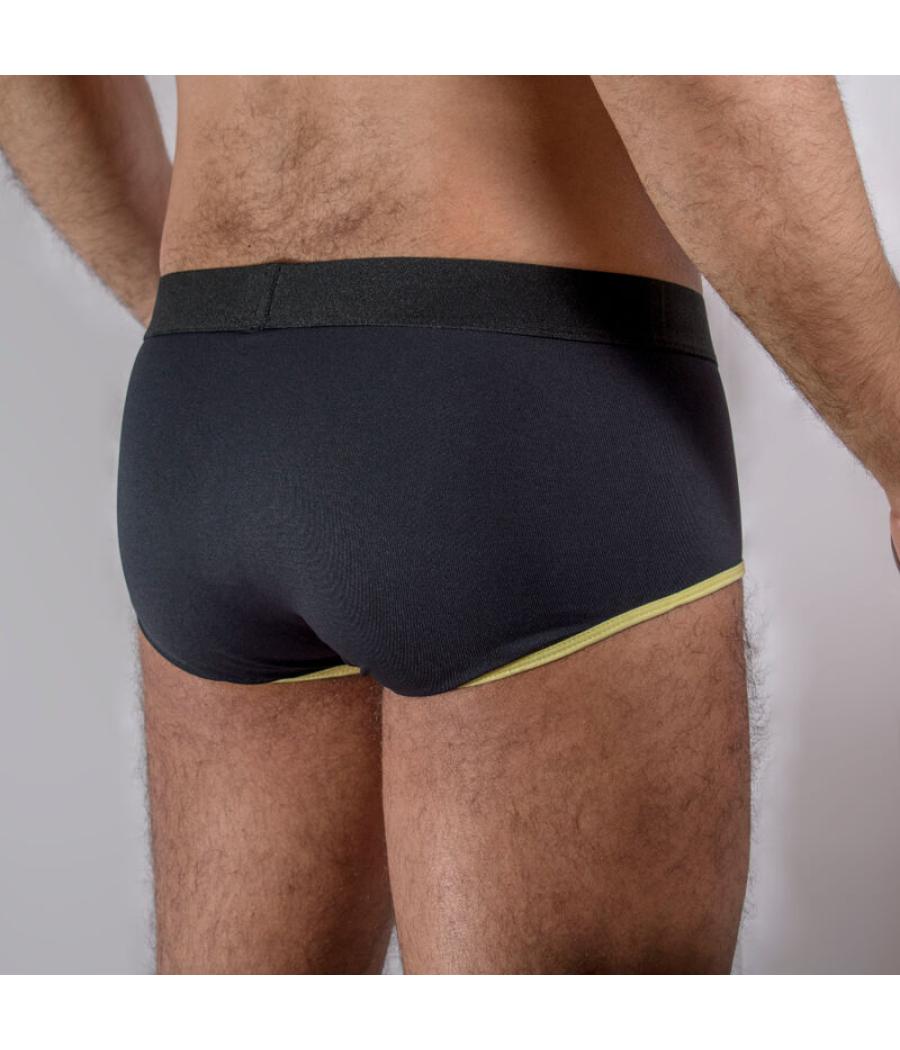 Macho - ms24a calzoncillo brief dark amarillo m