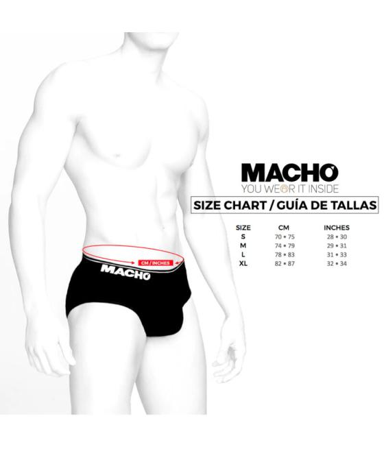 Macho - ms24a calzoncillo brief dark amarillo m