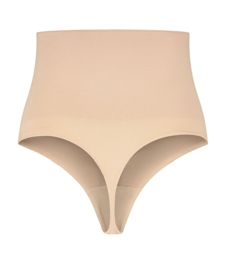 Bye-bra - faja sin costuras estilo tanga beige