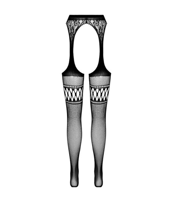Passion - s026 medias con liguero talla unica