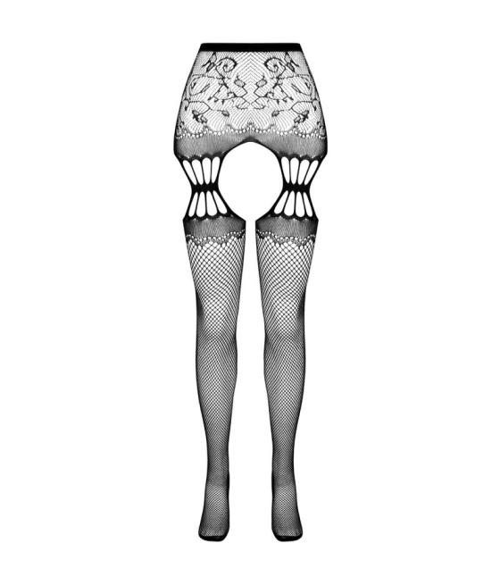 Passion - s027 medias con liguero talla unica