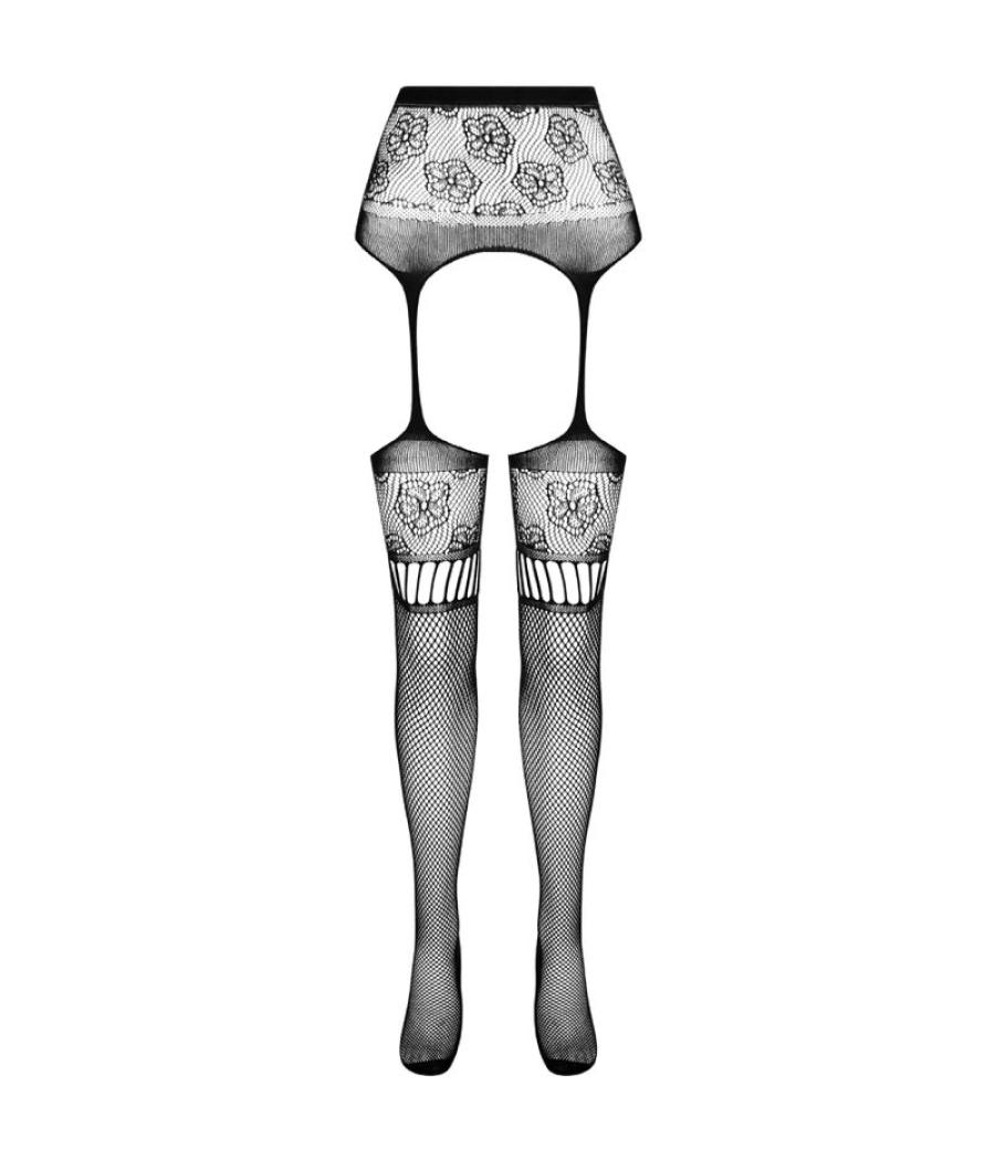 Passion - s030 medias con liguero talla unica