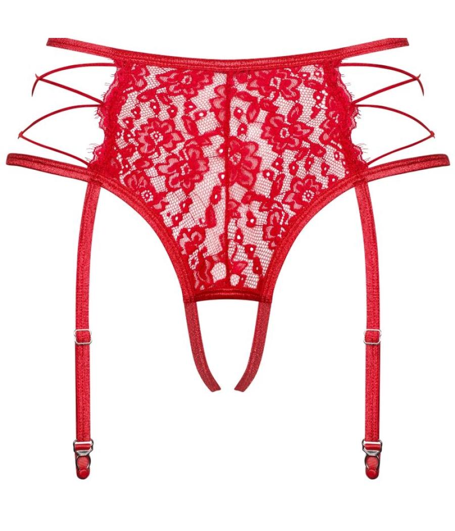 Obsessive - rediosa liguero con abertura l/xl