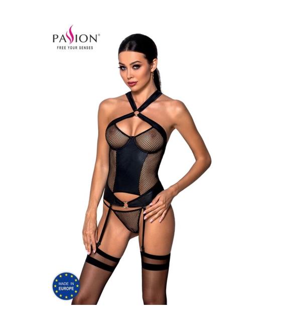Passion - amanda corset cuero ecologico s/m