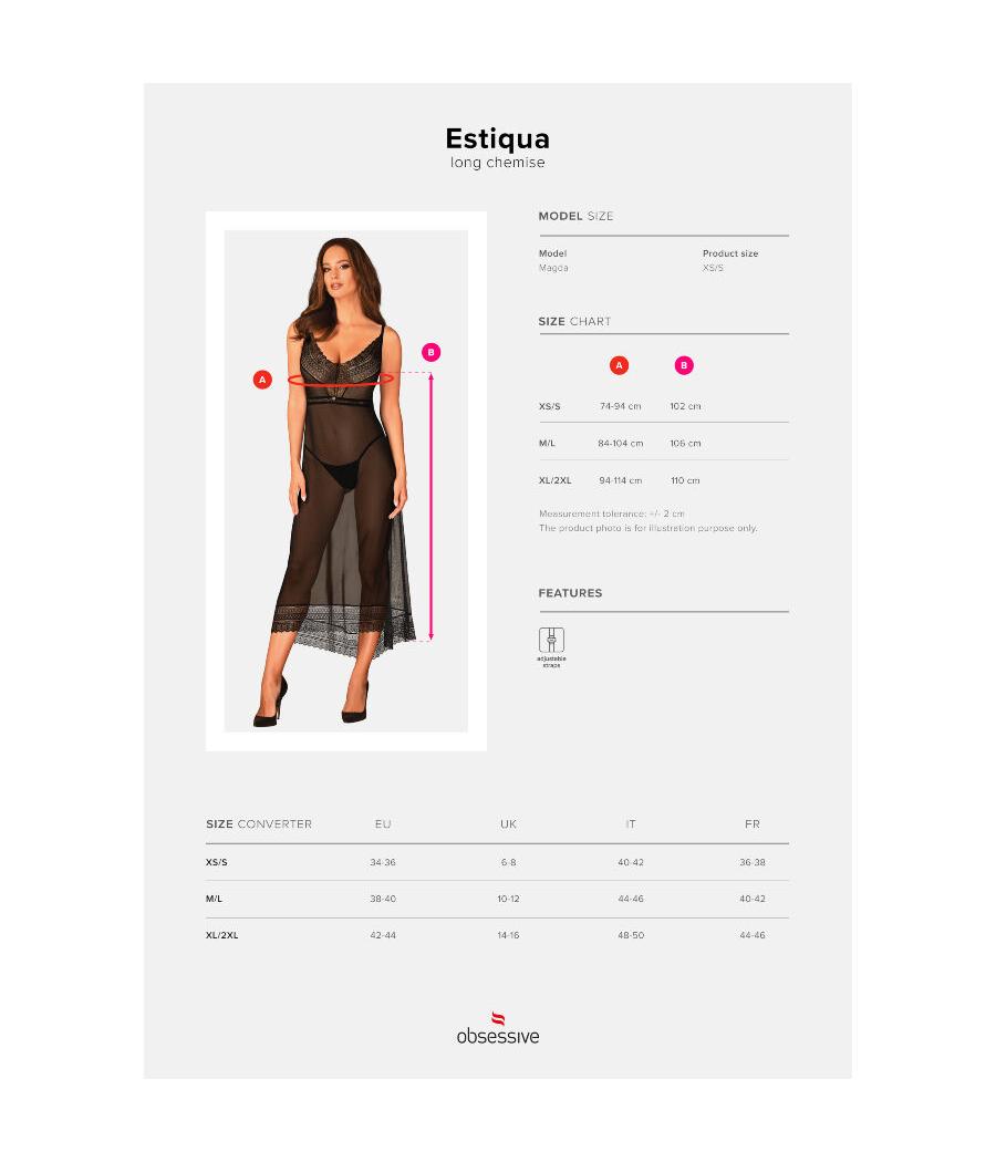 Obsessive - estiqua chemise xs/s