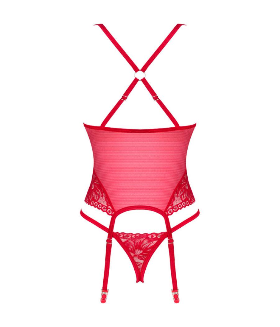 Obsessive - lacelove corset rojo xs/s