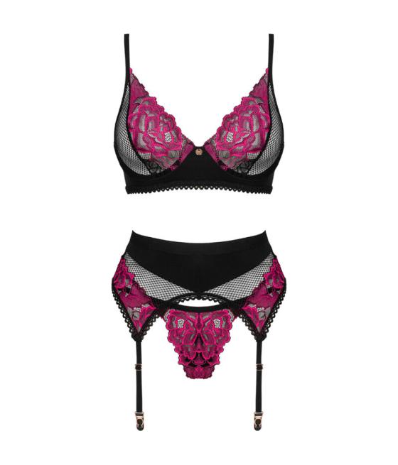 Obsessive - rosenty set tres piezas xs/s