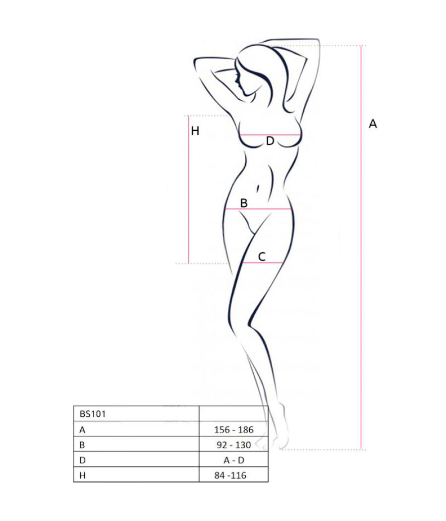 Passion - bs101 bodystocking talla unica