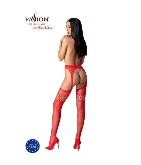 Passion - s026 medias con liguero talla unica