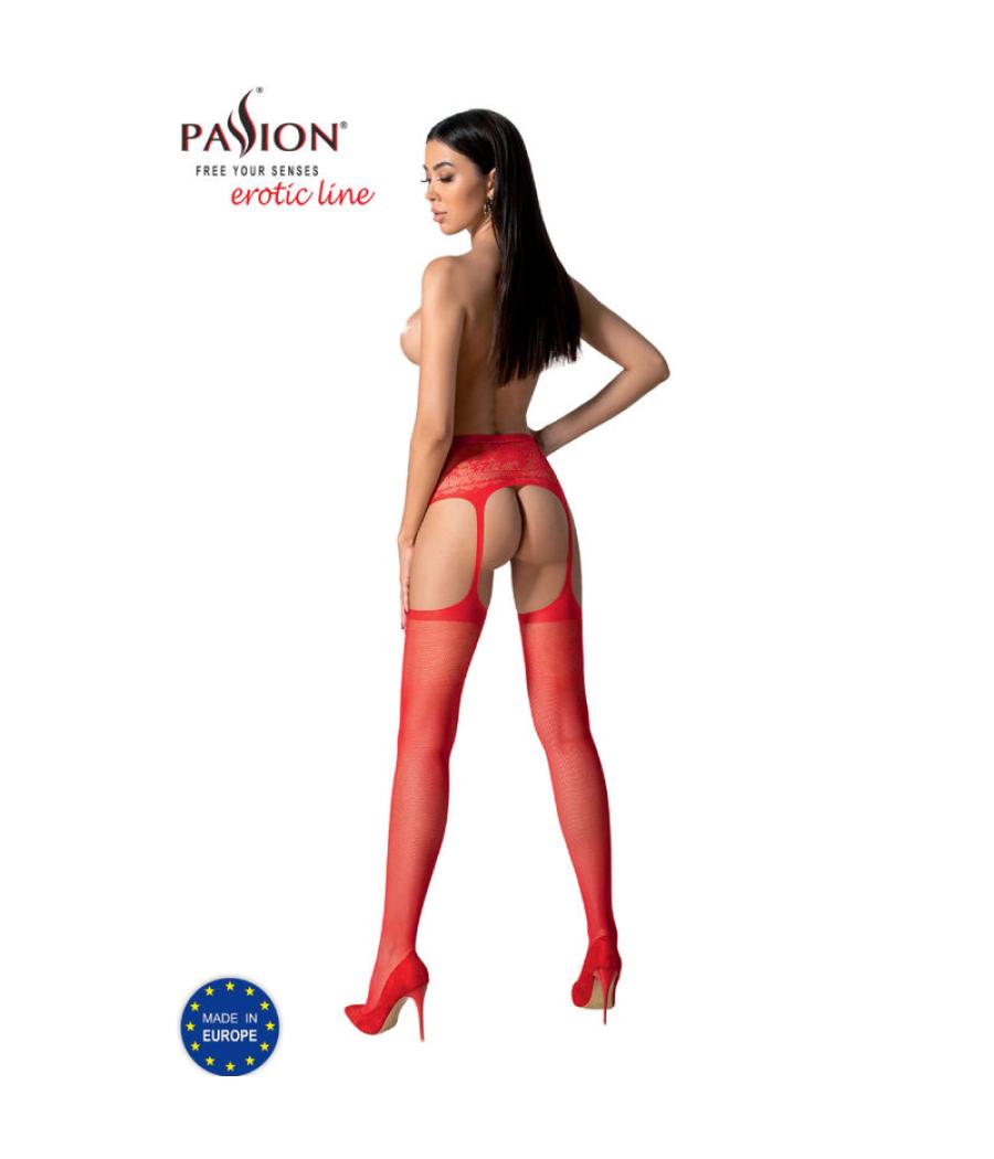 Passion - s028 medias con liguero talla unica