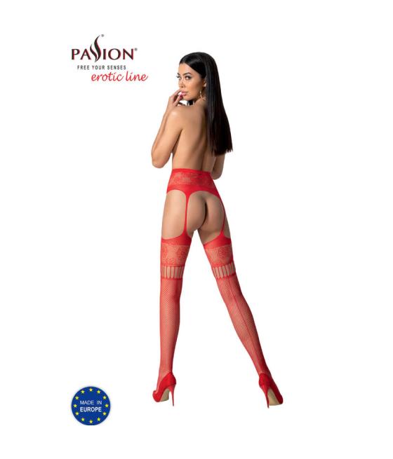 Passion - s030 medias con liguero talla unica