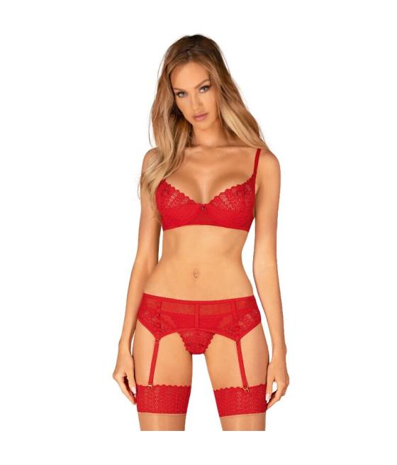 Obsessive - ingridia set tres piezas rojo xs/s