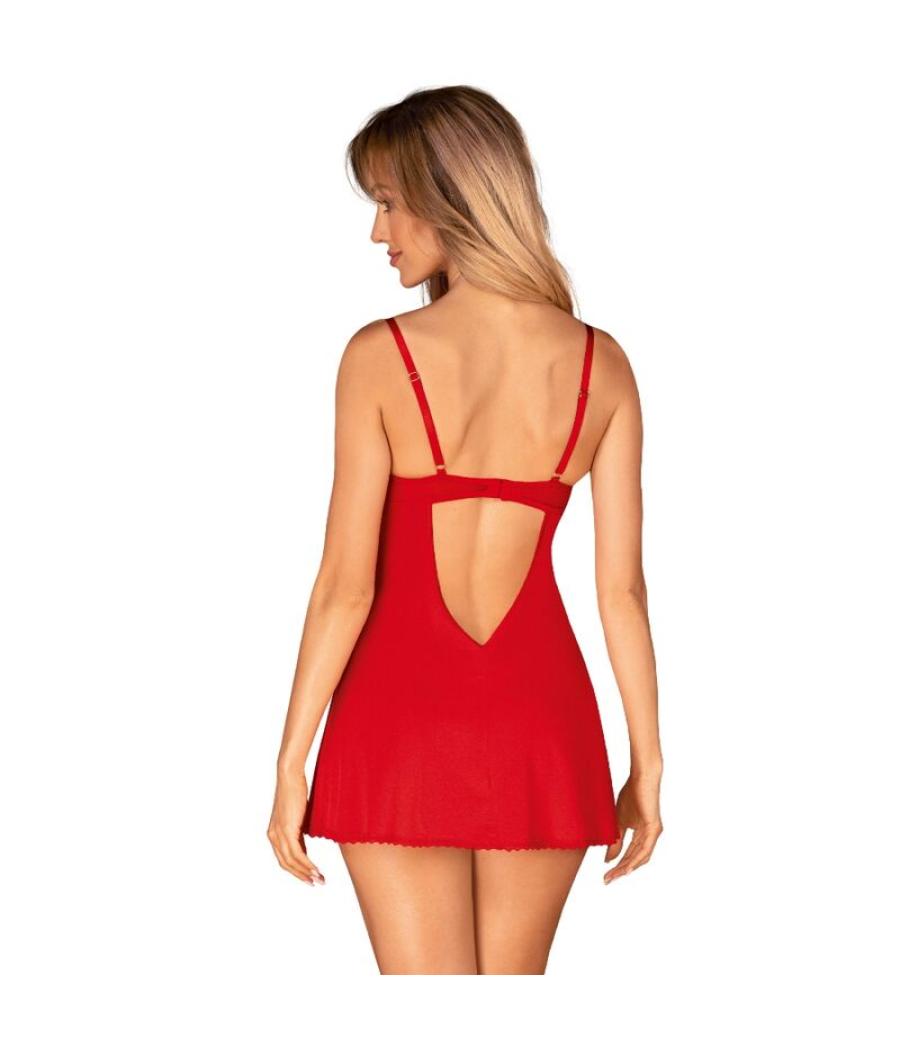 Obsessive - ingridia chemise & tanga rojo xs/s