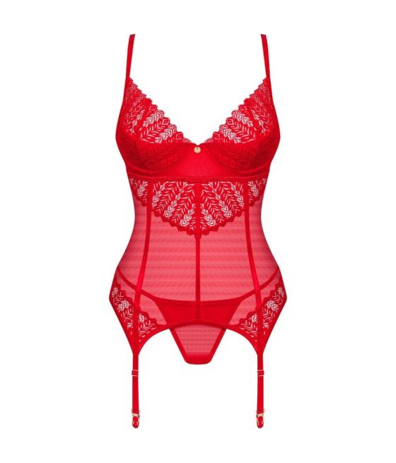 Obsessive - ingridia corset & tanga rojo xs/s