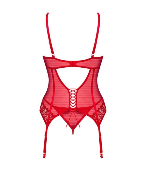 Obsessive - ingridia corset & tanga rojo xs/s