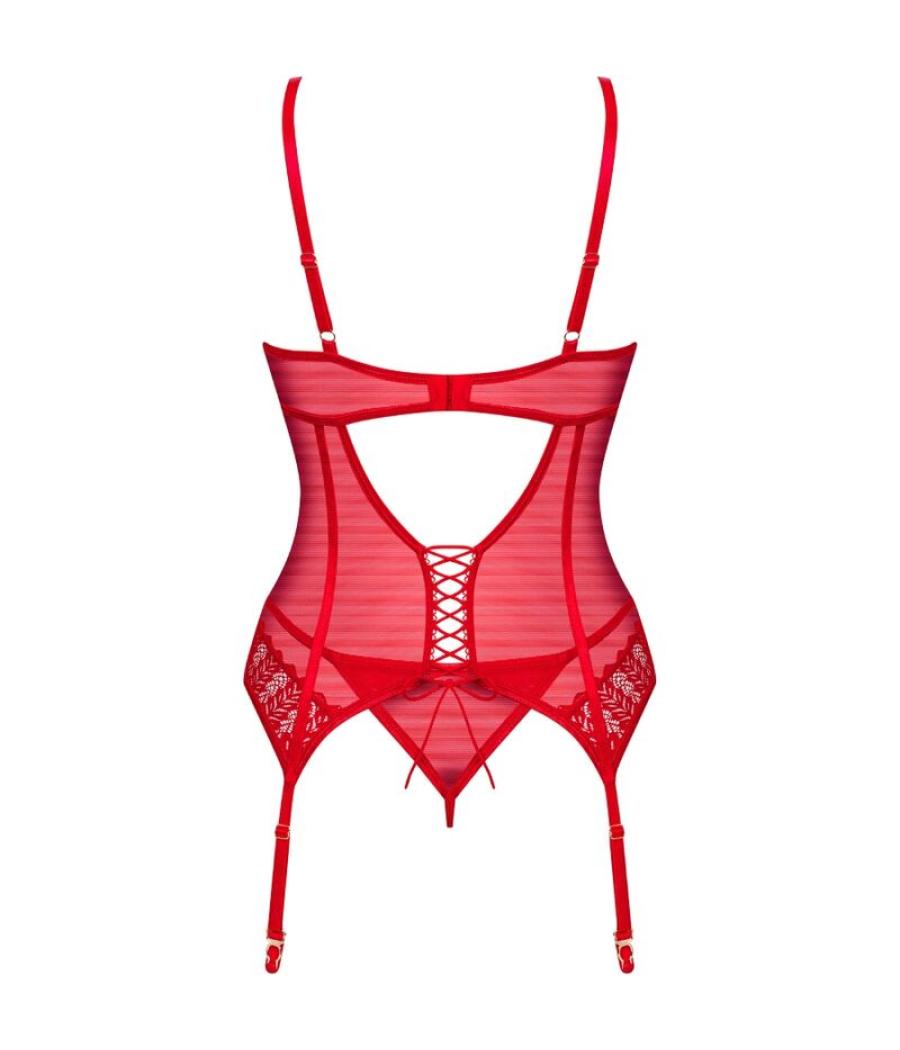 Obsessive - ingridia corset & tanga rojo xs/s