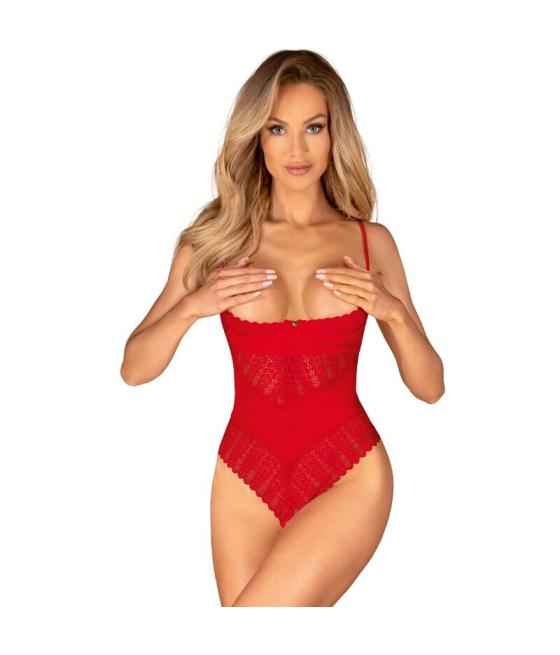 Obsessive - ingridia crotchless teddy rojo xs/s