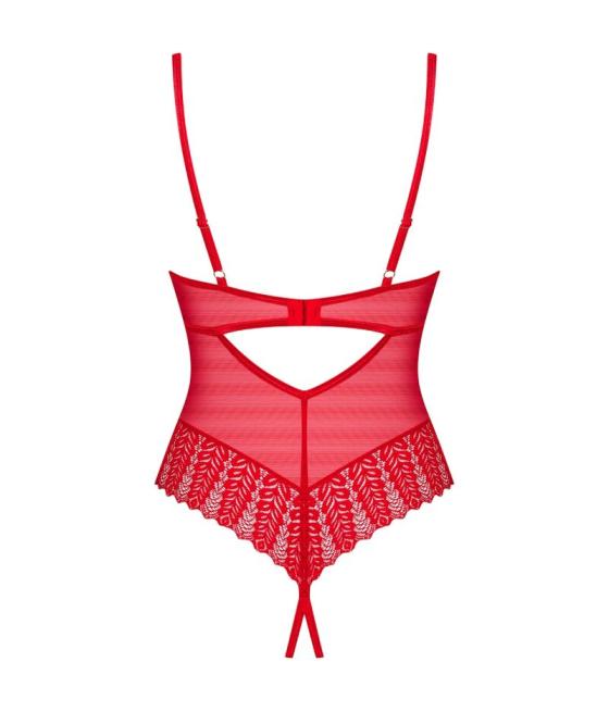 Obsessive - ingridia crotchless teddy rojo xs/s