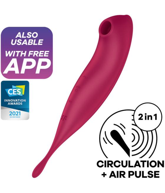 Satisfyer - twirling pro+ estimulador y vibrador app