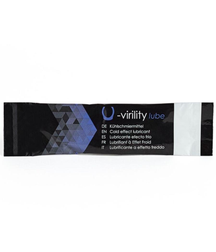 500 cosmetics - u-virility lube lubricante efecto frio 10 x 5 ml