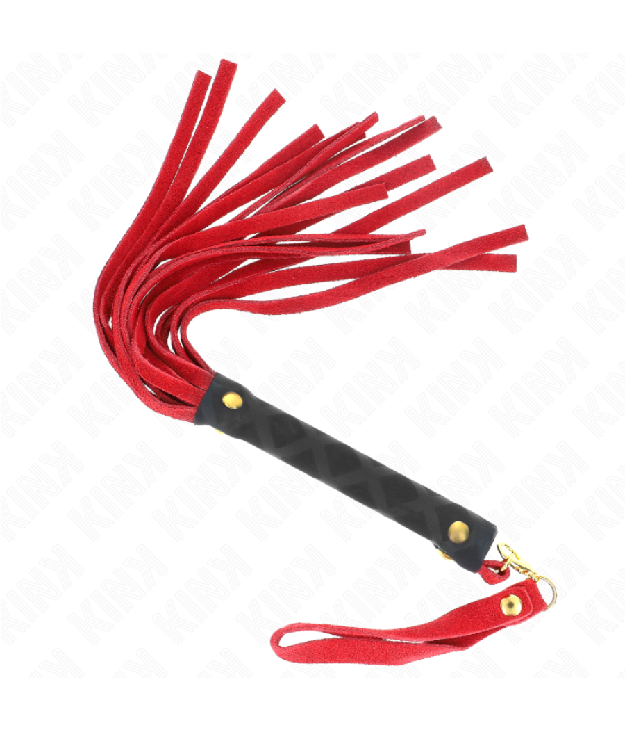 Kink - lÃtigo mini piel de ante rojo 30 cm