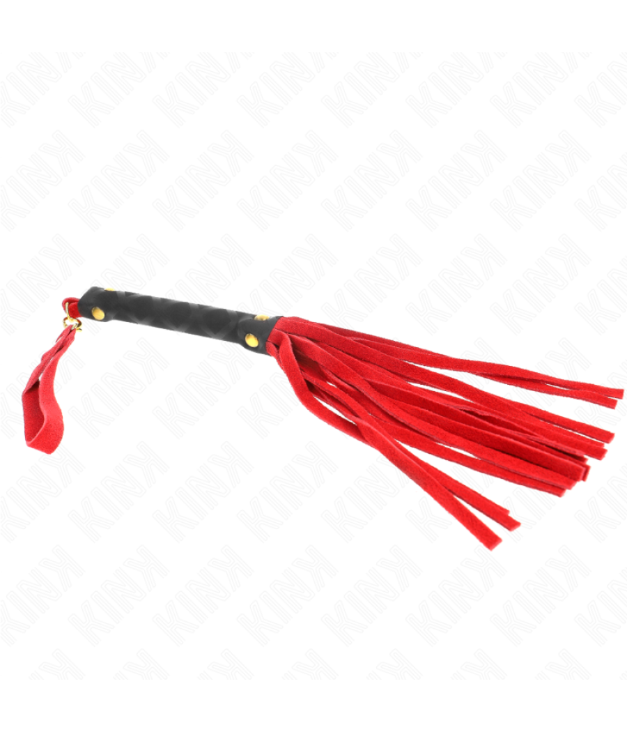 Kink - lÃtigo mini piel de ante rojo 30 cm